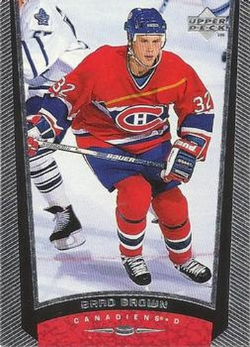 #292 Brad Brown - Montreal Canadiens - 1998-99 Upper Deck Hockey