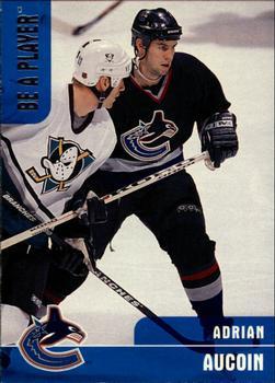 #292 Adrian Aucoin - Vancouver Canucks - 1999-00 Be a Player Memorabilia Hockey