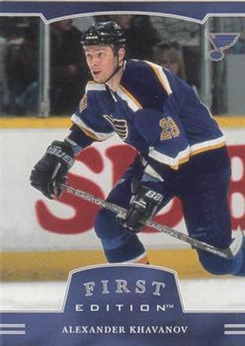 #292 Alexander Khavanov - St. Louis Blues - 2002-03 Be a Player First Edition Hockey