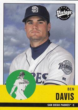 #292 Ben Davis - San Diego Padres - 2001 Upper Deck Vintage Baseball