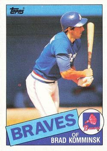 #292 Brad Komminsk - Atlanta Braves - 1985 Topps Baseball