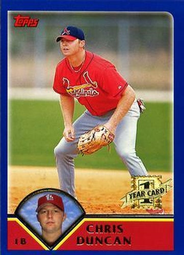 #292 Chris Duncan - St. Louis Cardinals - 2003 Topps Baseball