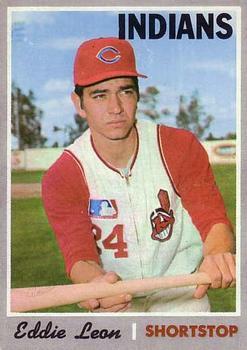 #292 Eddie Leon - Cleveland Indians - 1970 Topps Baseball