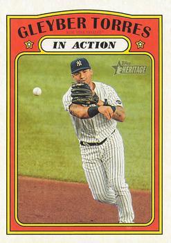 #292 Gleyber Torres - New York Yankees - 2021 Topps Heritage Baseball