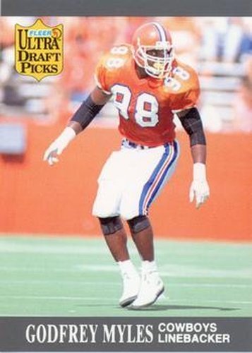 #292 Godfrey Myles - Dallas Cowboys - 1991 Ultra Football