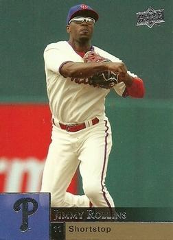 #292 Jimmy Rollins - Philadelphia Phillies - 2009 Upper Deck Baseball