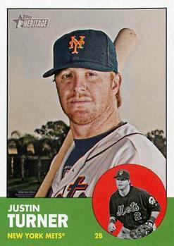 #292 Justin Turner - New York Mets - 2012 Topps Heritage Baseball