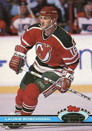 #292 Laurie Boschman - New Jersey Devils - 1991-92 Stadium Club Hockey