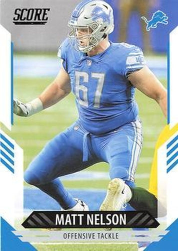 #292 Matt Nelson - Detroit Lions - 2021 Score Football