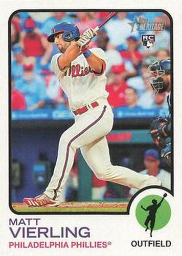 #292 Matt Vierling - Philadelphia Phillies - 2022 Topps Heritage Baseball