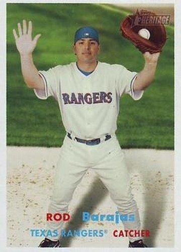 #292 Rod Barajas - Texas Rangers - 2006 Topps Heritage Baseball