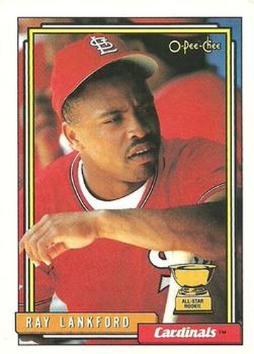 #292 Ray Lankford - St. Louis Cardinals - 1992 O-Pee-Chee Baseball