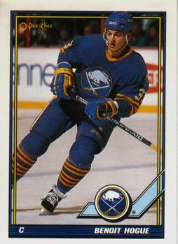 #292 Benoit Hogue - Buffalo Sabres - 1991-92 O-Pee-Chee Hockey