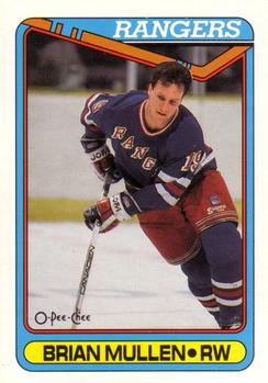 #292 Brian Mullen - New York Rangers - 1990-91 O-Pee-Chee Hockey