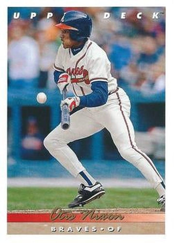 #292 Otis Nixon - Atlanta Braves - 1993 Upper Deck Baseball