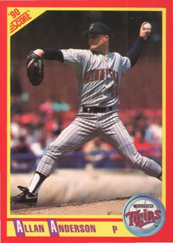 #292 Allan Anderson - Minnesota Twins - 1990 Score Baseball