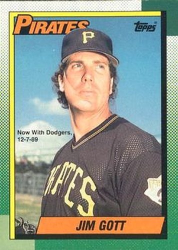 #292 Jim Gott - Los Angeles Dodgers - 1990 O-Pee-Chee Baseball