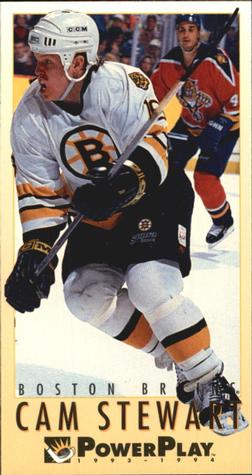#292 Cam Stewart - Boston Bruins - 1993-94 Fleer PowerPlay Hockey