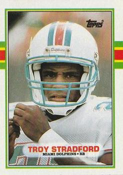 #292 Troy Stradford - Miami Dolphins - 1989 Topps Football