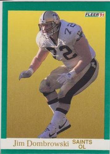 #292 Jim Dombrowski - New Orleans Saints - 1991 Fleer Football