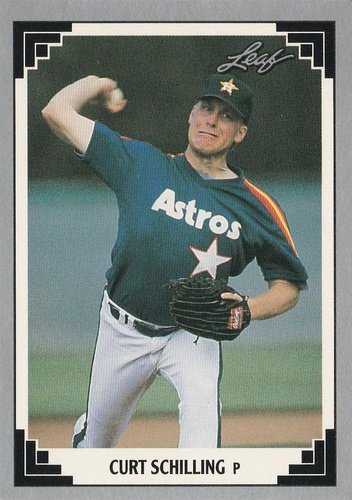 #292 Curt Schilling - Houston Astros - 1991 Leaf Baseball