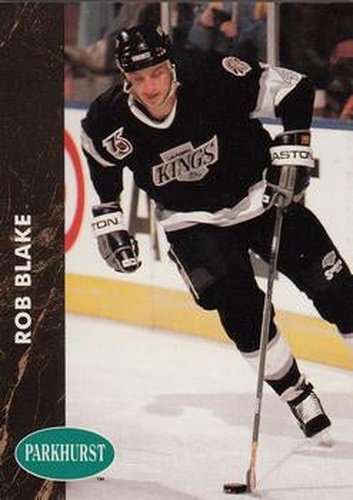 #293 Rob Blake - Los Angeles Kings - 1991-92 Parkhurst Hockey