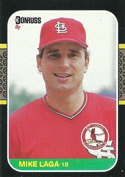 #293 Mike Laga - St. Louis Cardinals - 1987 Donruss Baseball