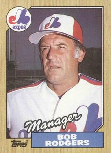 #293 Bob Rodgers - Montreal Expos - 1987 Topps Baseball