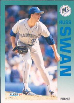 #293 Russ Swan - Seattle Mariners - 1992 Fleer Baseball