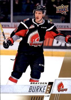 #293 Brayden Burke - Moose Jaw Warriors - 2017-18 Upper Deck CHL Hockey