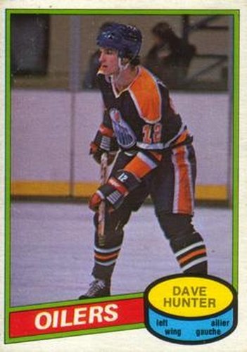 #293 Dave Hunter - Edmonton Oilers - 1980-81 O-Pee-Chee Hockey