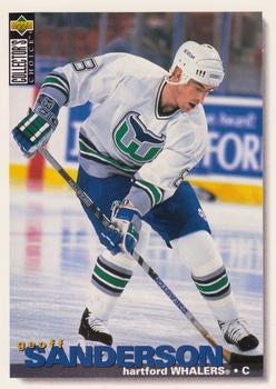 #293 Geoff Sanderson - Hartford Whalers - 1995-96 Collector's Choice Hockey