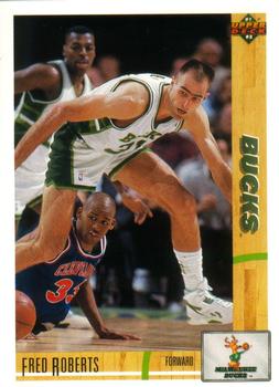 #293 Fred Roberts - Milwaukee Bucks - 1991-92 Upper Deck Basketball