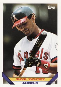 #293 Rob Ducey - California Angels - 1993 Topps Baseball