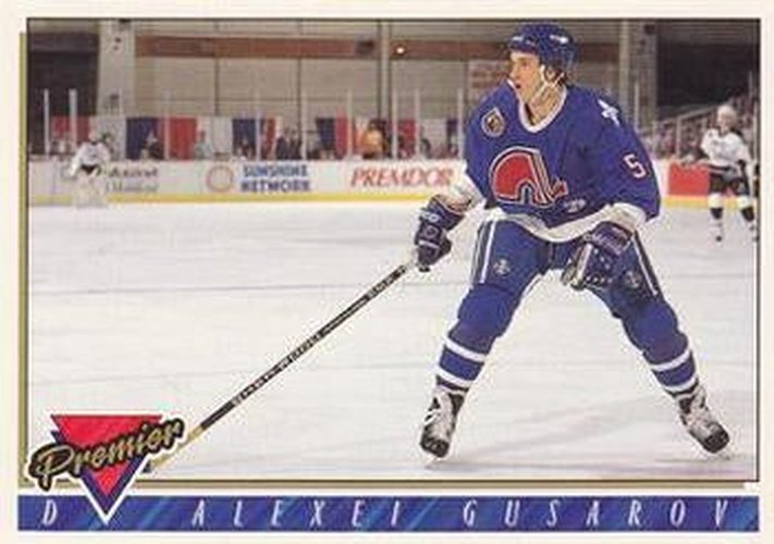 #293 Alexei Gusarov - Quebec Nordiques - 1993-94 Topps Premier Hockey