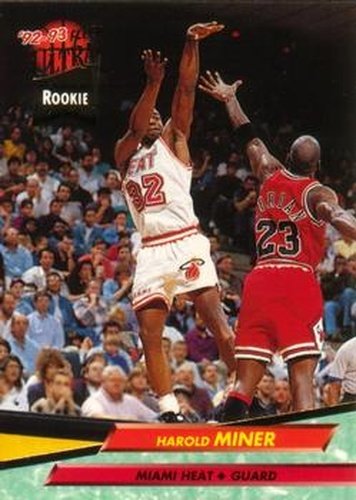 #293 Harold Miner - Miami Heat - 1992-93 Ultra Basketball