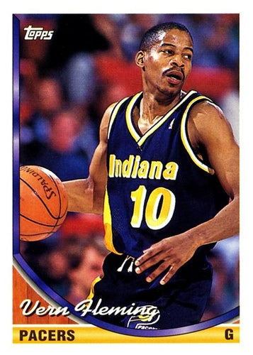 #293 Vern Fleming - Indiana Pacers - 1993-94 Topps Basketball