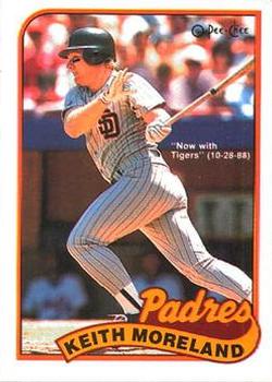 #293 Keith Moreland - Detroit Tigers - 1989 O-Pee-Chee Baseball