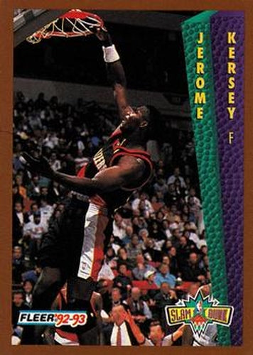 #293 Jerome Kersey - Portland Trail Blazers - 1992-93 Fleer Basketball