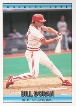 #293 Bill Doran - Cincinnati Reds - 1992 Donruss Baseball