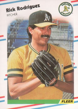 #293 Rick Rodriguez - Oakland Athletics - 1988 Fleer Baseball