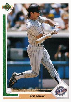 #293 Eric Show - San Diego Padres - 1991 Upper Deck Baseball