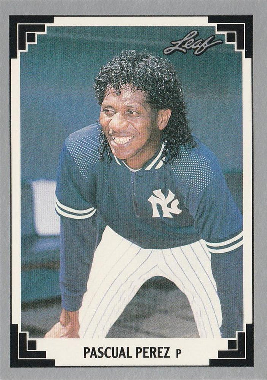 #293 Pascual Perez - New York Yankees - 1991 Leaf Baseball