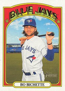 #293 Bo Bichette - Toronto Blue Jays - 2021 Topps Heritage Baseball
