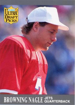 #293 Browning Nagle - New York Jets - 1991 Ultra Football