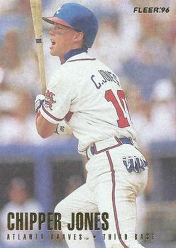 #293 Chipper Jones - Atlanta Braves - 1996 Fleer Baseball