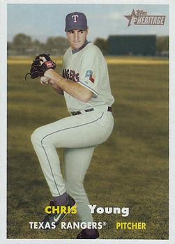 #293 Chris Young - Texas Rangers - 2006 Topps Heritage Baseball
