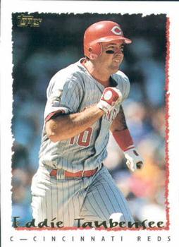 #293 Eddie Taubensee - Cincinnati Reds - 1995 Topps Baseball
