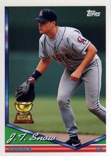 #293 J.T. Snow - California Angels - 1994 Topps Baseball
