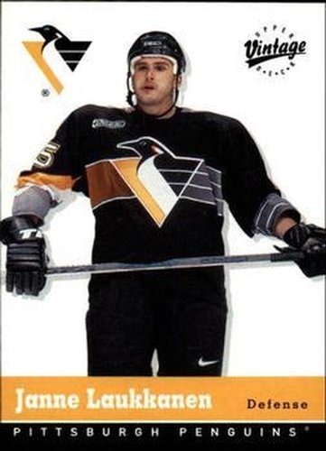 #293 Janne Laukkanen - Pittsburgh Penguins - 2000-01 Upper Deck Vintage Hockey